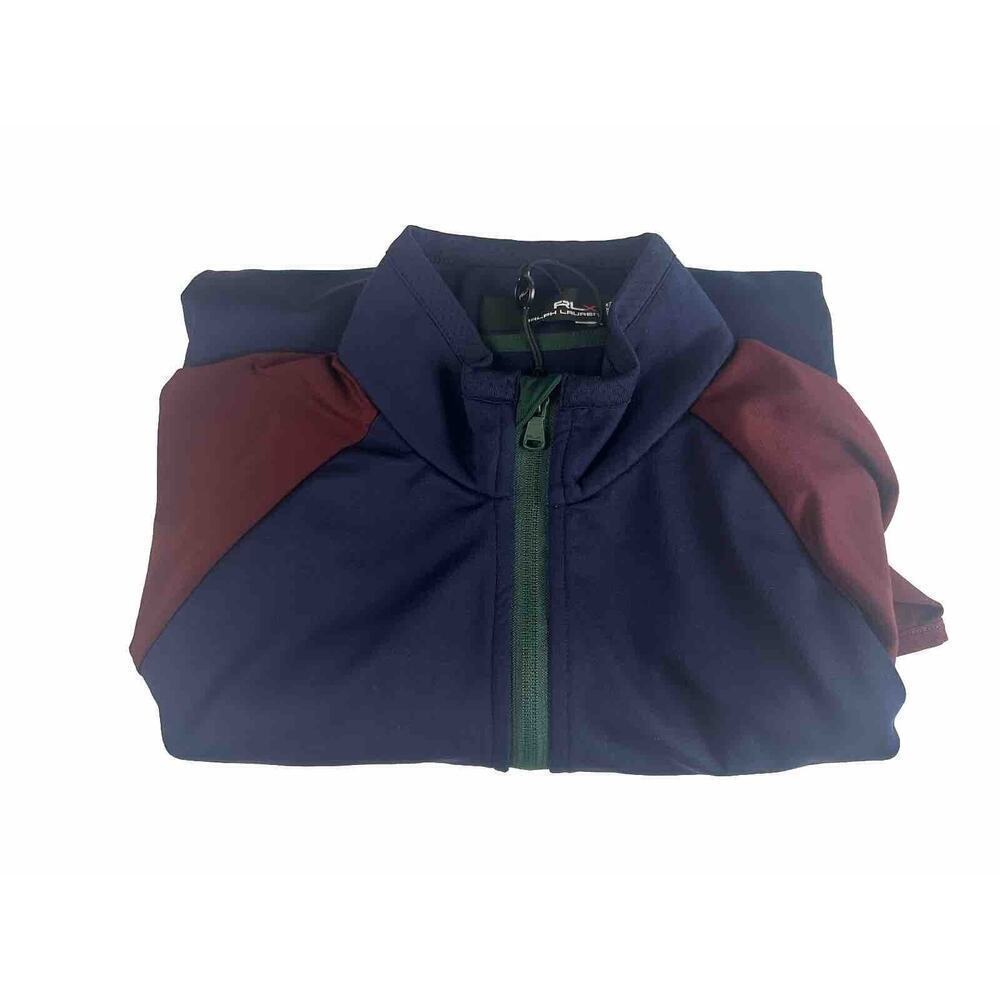 Ralph Lauren Polo RLX Men’s 1/2 Zip Long Sleeve Color Block Pullover Medium Blue